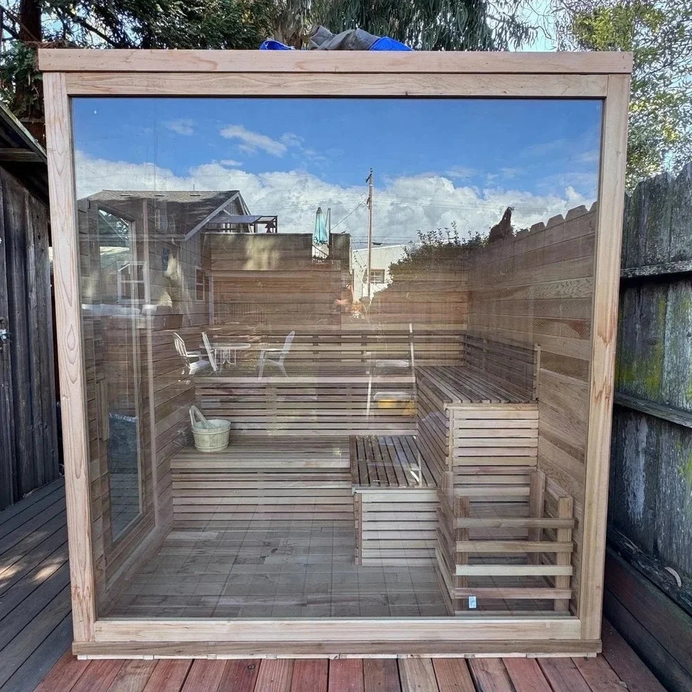 Sauna Cube - Outdoor Cedar Sauna for 4-6 People