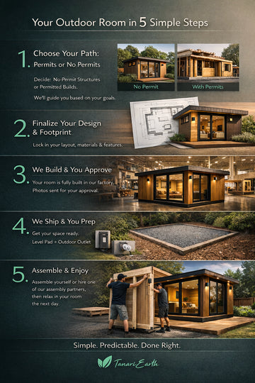 DESIGN DEPOSIT for Custom Outdoor Office / STUDIO / ADU / Yoga Room / Exercise Room