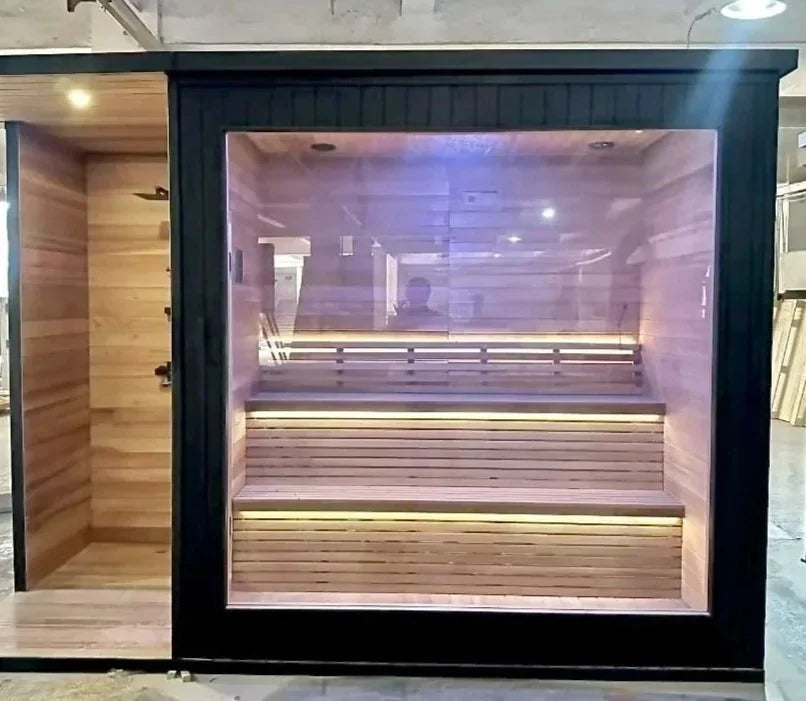 Classic Style Outdoor Sauna and Shower
